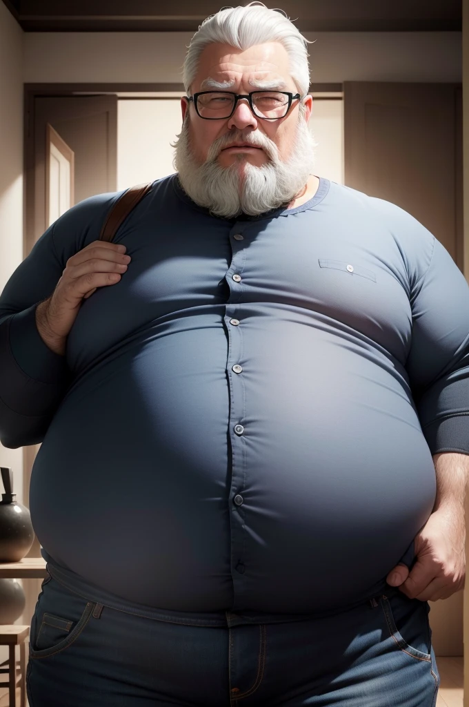 (photorealism:1.2), cute, chubby, middle-aged, nude, white hair, man, standing, urinating in toilet, in bathroom, extreme look of pleasure on his face, soft lighting, plants in background, window with sunlight, cozy room, relaxed loving pose, realistic, intricate details, warm colors, by Greg Rutkowski, by Alphonse Mucha