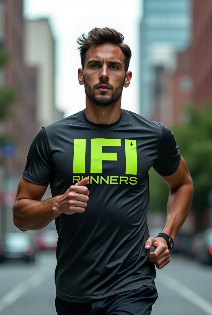 Rustic running t-shirt, street running, ampla runners