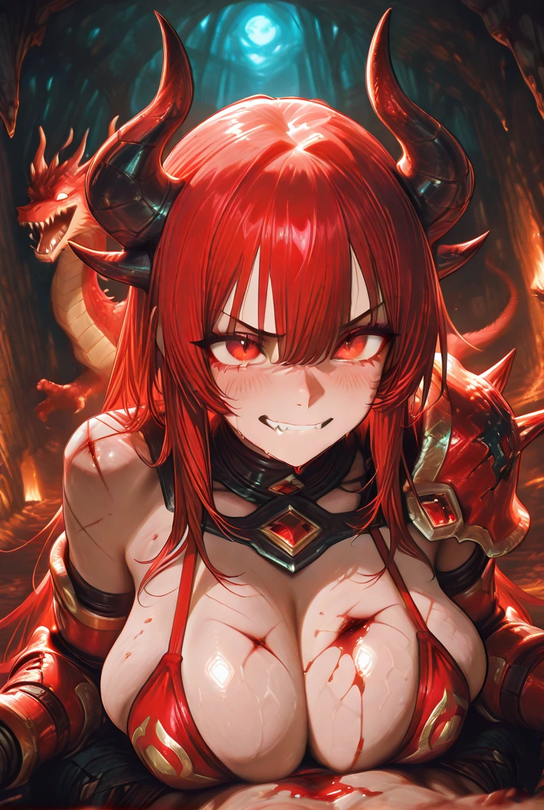 Garota anime com chifres e cabelos ruivos sentada em uma mesa, Rias Gremory, mika kurai demon, anime demon, Succubus bonito | |, succubus, white horns queen demon, menina sedutora, giesha demon, succubus | medieval, Demon girl, Beautiful elegant demon queen, diabo atrevido, portrait of a female demon, Succubus em vestido curto apertado