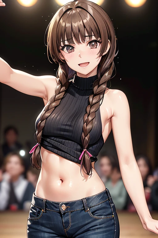 1 woman, alone, 8k, masterpiece,, Masterpiece, 8ก, (big breasts:1.5), Cute face, , look at the audience., Stationary face , (nipple:1.6), (hairy:1.7),