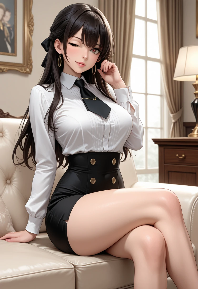 Skirt, Corset, Thigh Highs