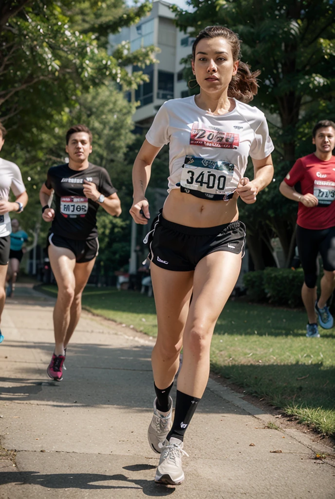 human run in the city