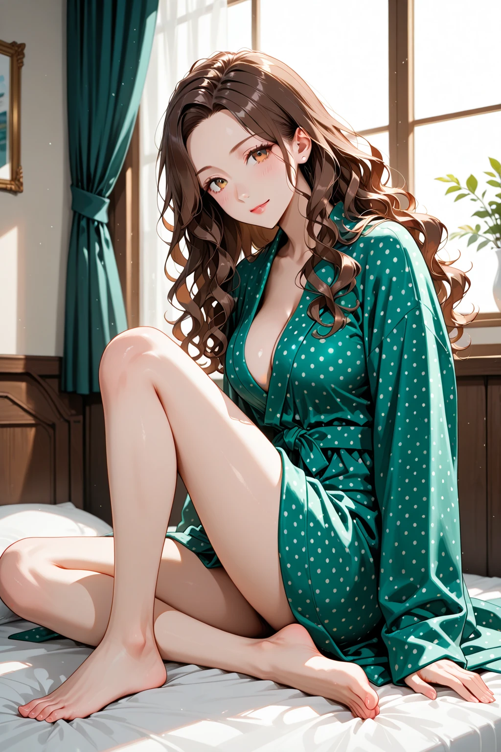 There is a woman wearing a lime green sweater, posando para uma foto, ela tem cerca de 30 anos, high resolution. alta qualidade, obra de arte, Mulher brasileira, na casa dos 30 anos, garota da academia. Ela tem 162 cm de altura e seu corpo pesa 56 kg. Your body exudes glamor and your face is the definition of beauty. pernas bem torneadas. Altamente realista, beautiful lips, sorriso, feeling of lightness and joy, hiperrealismo, pele muito elaborada, olhar direto, trabalho de arte, alta qualidade, grande clareza, high resolution, 8k.