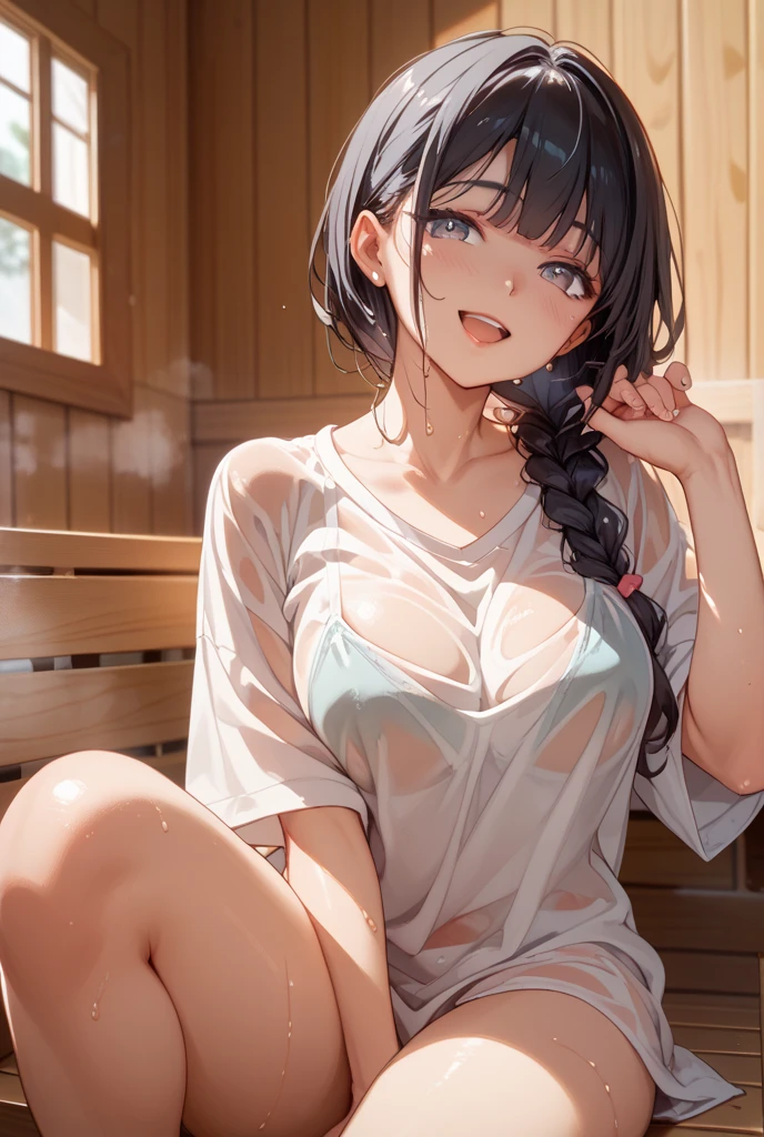 1girll,In the bath,Delicate and beautiful face,Various hairstyles,crisp breasts,Convex buttocks,Wrapped in a soaked bath towel,perfectly proportioned, 浴室,vapour,bathtub,Cinematic lighting, filmgrain, Fujicolor, lightand shade contrast, 8K, 巨作, Textured skin, Super detail, hoog detail, High quality, A high resolution,