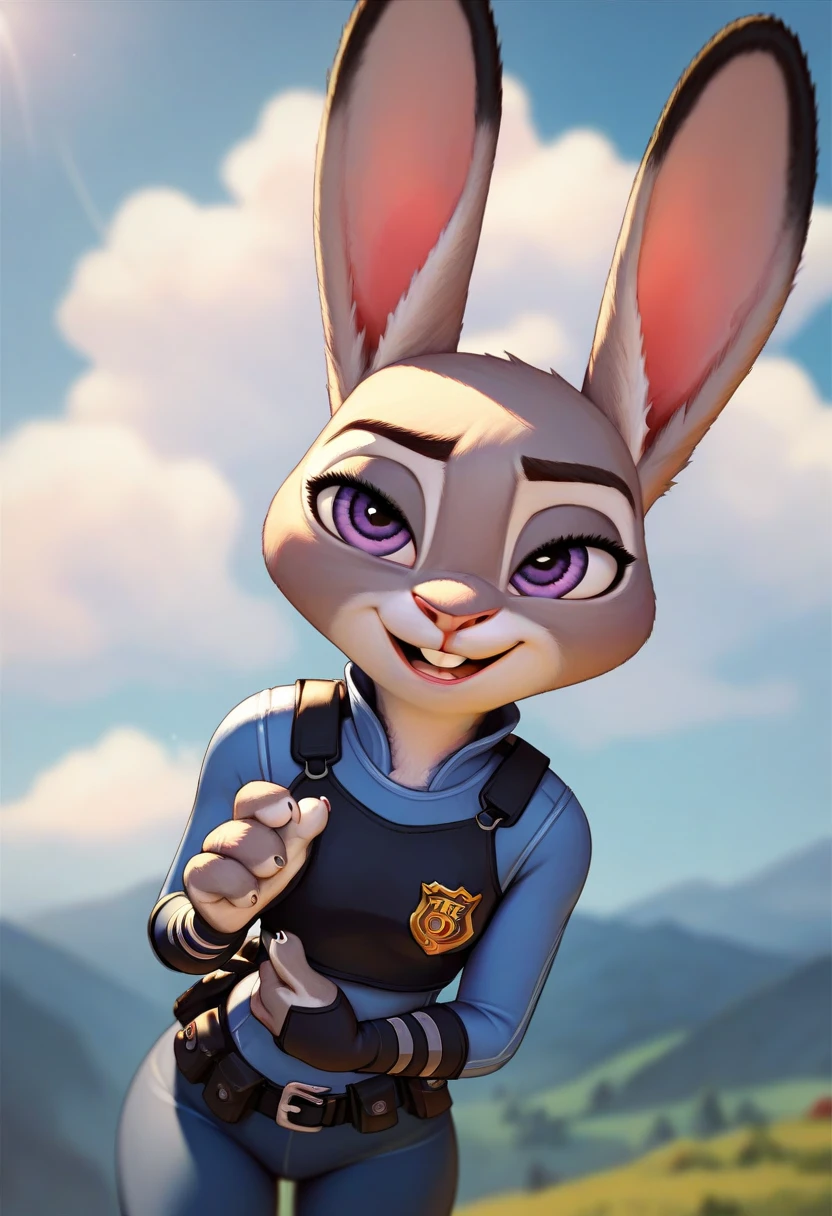 ,score_9, score_9_up, score_8_up, score_7_up, score_6_up, score_5_up, source furry, anthro, Long exposure photo of Hyperrealistic art anthro, judy hopps, detailed two tone grey fur body with white chest, grey lagomorph feminine beautiful face, nsfw, lustful al expression, detailed eyes, wearing police uniform. birds eye view shot, in horse stable with romantic lighting, Horse in stable. A horse is standing, detailed horse, Judy hopps holding his horse cock, strokihe horses cock, Judy hoppsding a big horse cock, detailed horsek, detailed balls, deed hands