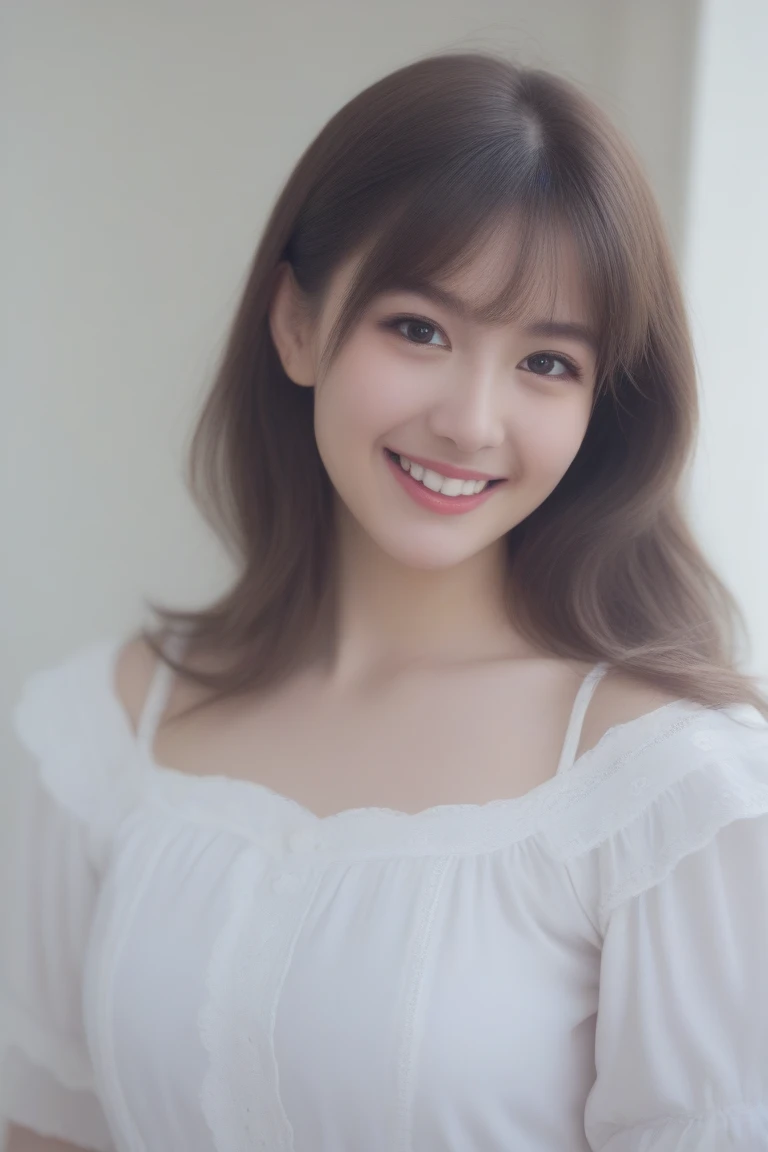 Ultra High Definition,excellent image quality,Rich Colors,8k,32k,Lifelike Images,realistic,photorealistic,masterpiece,ultra-detailed,Deep Contrast,High Fidelity,True-to-Life Colors,Optimal Performance,Top-Notch,Authentic,Close-to-reality,Charming,cute,Angelic,japanese girl,Long straight hair,SmilingTaking a selfie,Selfie view,Upward glanc,white knit pajamas,at home