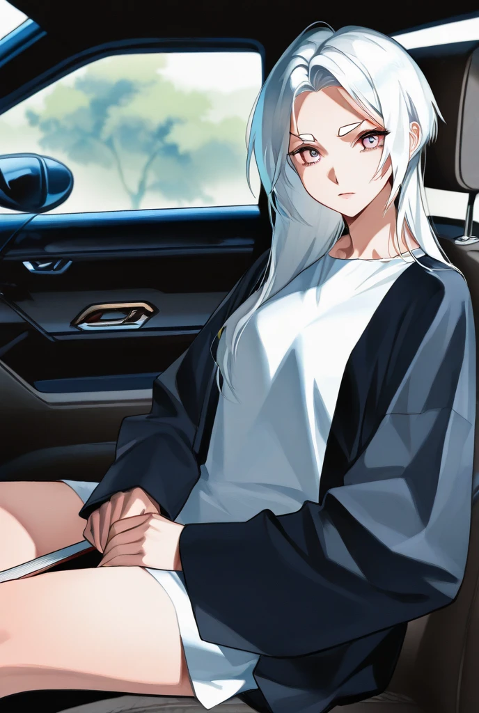 Starting Life in Another World from Zero,Emilia,Mid-chest,by bus((Fully nude with nipples,Pussy in full view