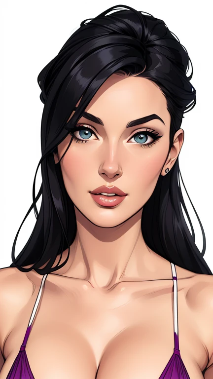 estilo de desenho GTA animado:1.2), Monica Bellucci Brazilian woman draw ART Artline white background woman Cartoon image of a woman , roupas sensuais , garota super valente destemida , cartoon style illustration, estilo de arte dos desenhos animados, estilo de arte dos desenhos animados, digital illustration style, design de personagens altamente detalhado, arte digital detalhada fofa, City fan art, design de personagem retrato, beautiful digital illustration, retrato de alta qualidade, arte em quadrinhos, retrato do design do personagem, white background Busty without clothes and medium breasts female character cartoon style dressed as a witch halloween monica Bellucci GTA style 