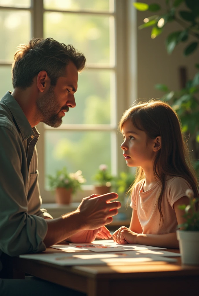 Private home tuition teacher teaching a student at home