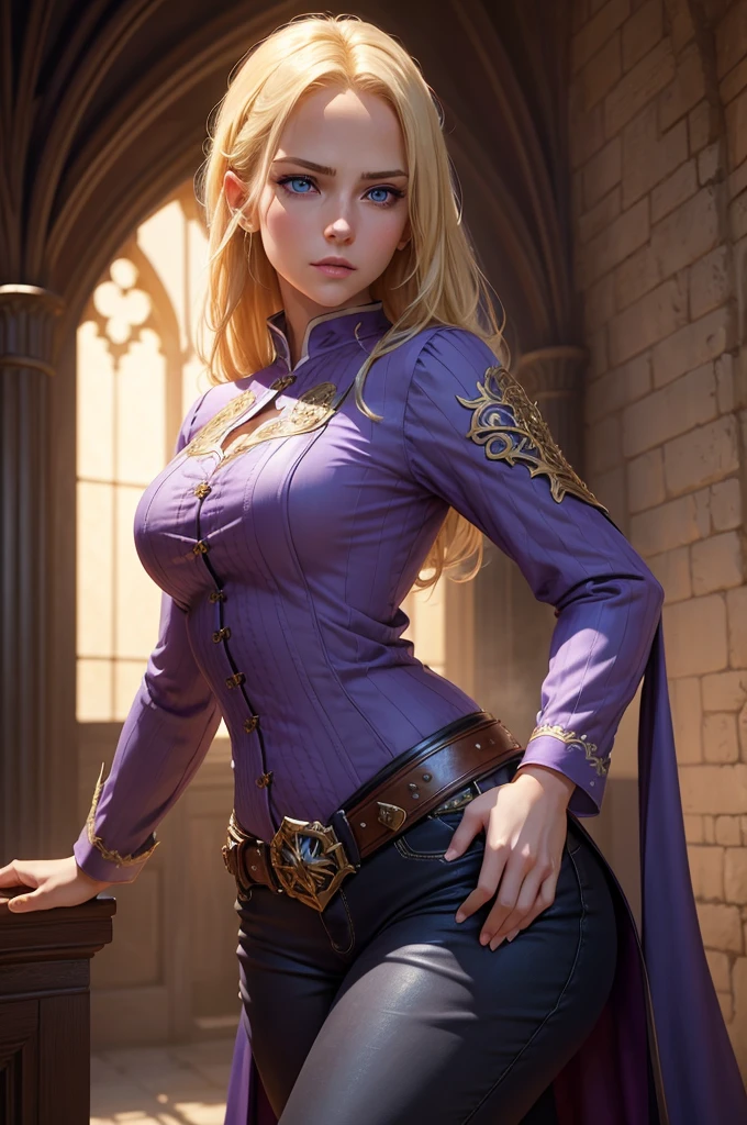 Masterpiece, best quality), detailed, character sheet, many items (the same person, medieval royal sexy armor, GODDESS , LOT OF JEWELRY, many parts), athletic, busty, GODDES girl, detailed beautiful purple eyes, detailed face, BLONDE and white skin, braided ponytail, full of details,realistic.
