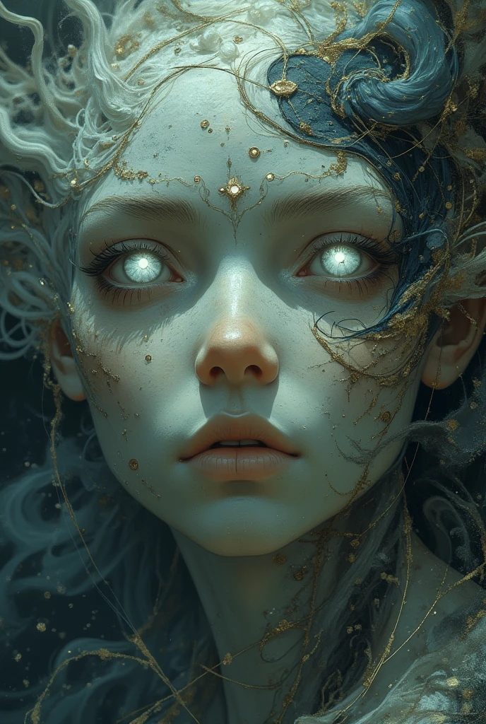 (high detail: 1.2), (Best Quality: 1.2), 8K, sharp-focus, (sub-surface Scattering: 1.1), (NSFW: 1.1), (Photo of the winner: 1.2), 1girl, (Lots of detailed black tattoos on the face: 1.2), Author: emb-rrf-low, (Lots of thick dark black tattoos on the nose and eyes of the body: 1.2), (a closeup of a: 1.2), (Face segmentation: 1.1), (deep incisions on the face and laser: 1.2), (deep incisions on the face and laser: 1.2) (Beautiful robot and sci-fi cannon: 1.3) Opponents: The robot emits lasers: 1.3), (Dynamic Movement Pose: 1.2), Neon light under the skin (very detailed clothes: 1.2), (highly detailed background: 1.3), RPG, elden ring, (science-fiction: 1.2), (Hypervisibility: 1.2), artificial lighting, Artstation, artgerm, by Greg Rutkowsky, Alphonse Mucha, Relax on ArtStation, Moved to DeviantArt, WLOP