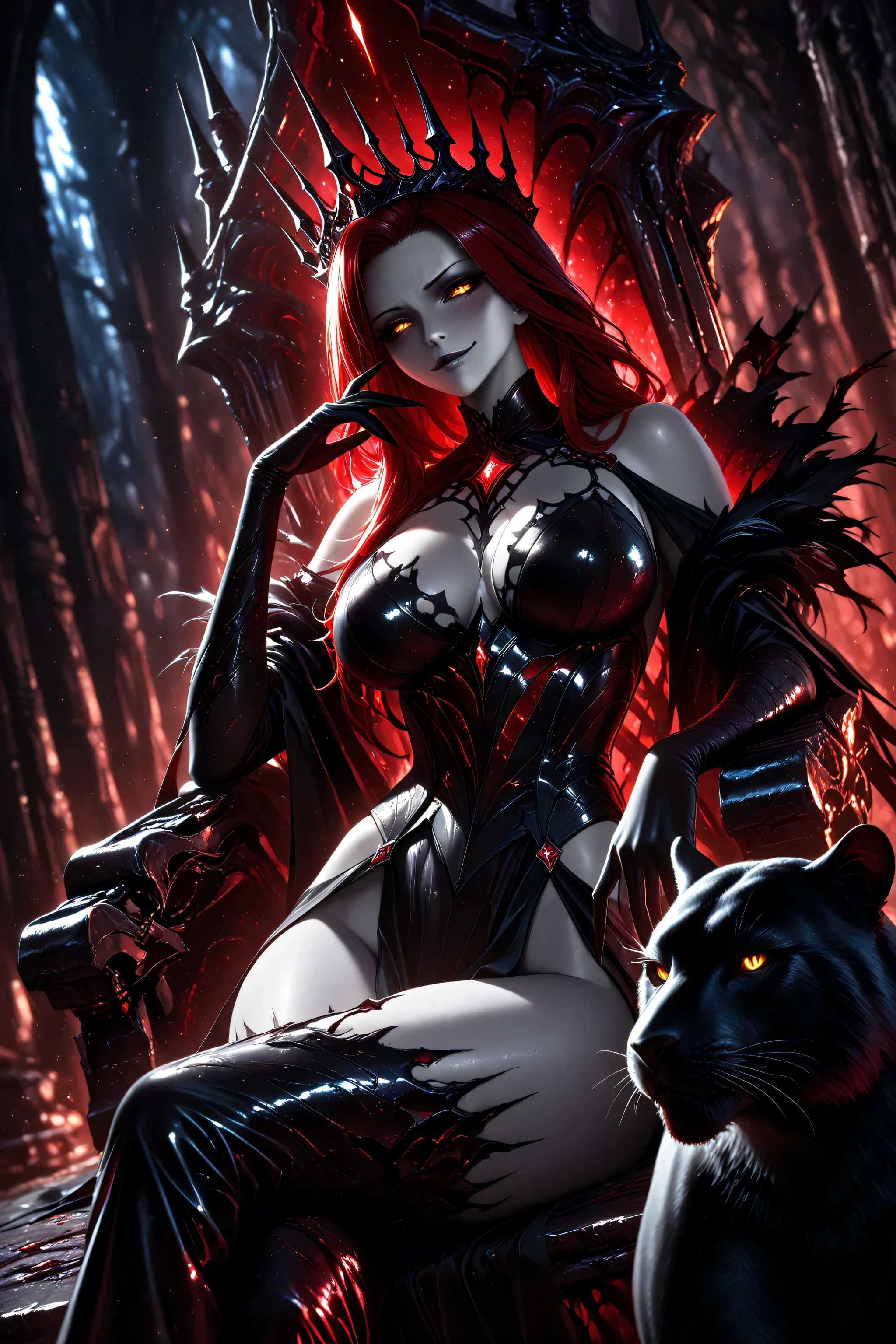 ((best quality, masterpiece, 4k, 8k, high res)), ((furry; Anthro Wolf)), most, tentacles, glowing eyes, teeth and fangs, eldritch transformation, body horror, brunette, attacking, ferocious, fangs, full body, female werewolf, sexy, vibrant colors, (edgy punk hairstyle), knight armor, well-toned abs, Victorian dress, goth corset,