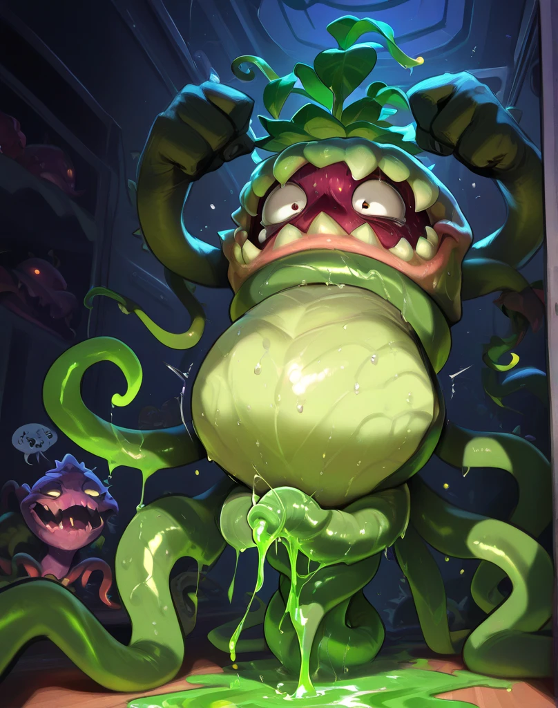 Slime-ified、huge 、(wide waist、Thick tight)、That's horrible、thin、Look at the viewers、Arms tied、Arms back、(Sailor suit、Short pleated skirt)、office building、(masterpiece)、(Highest quality:1.2)、Absurd、Intricate details、(Highly detailed skin:1.2)、