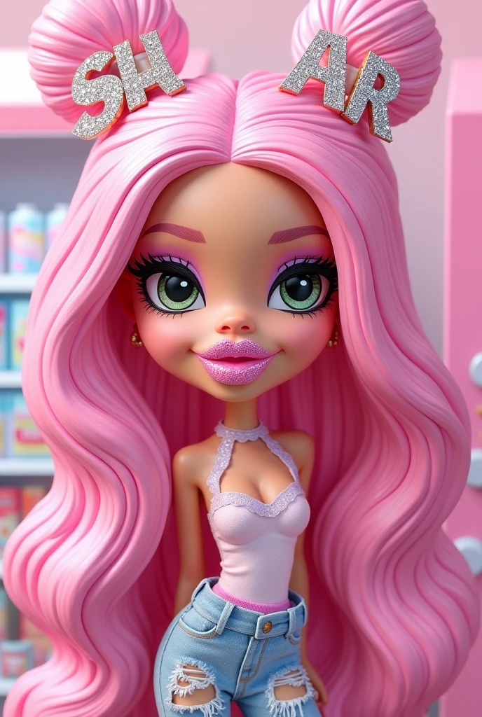 draw me a girl in Bratz style