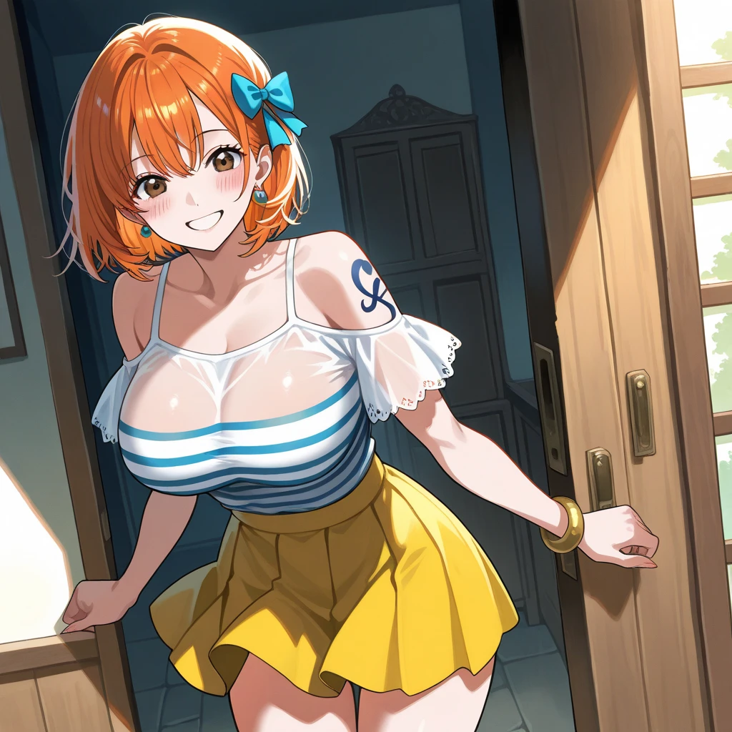 score_9, score_8_Excellent, score_7_Excellent, sauce_anime, Iruka Sakimiya, Redhead, (Green Eyes, one side Excellent), Medium Hair, Green scrunchie, hair ornaments, Shiny skin, evaluation_Explicit, Big Breasts, Big Ass, China dress, Playboy Bunny, Embarrassing, (Tears in my eyes:1.2), Wet clothes, Camel Toe, Dynamic pose, (masterpiece, Highest quality), 1. Chika, MitsuriKanroji, Nice, smile, chest, Underarm, White Dress, Natural soft light, Macaroons, Still shrouded in mystery, Vivid, Smooth lines, radiant morning light, Soft light glow,