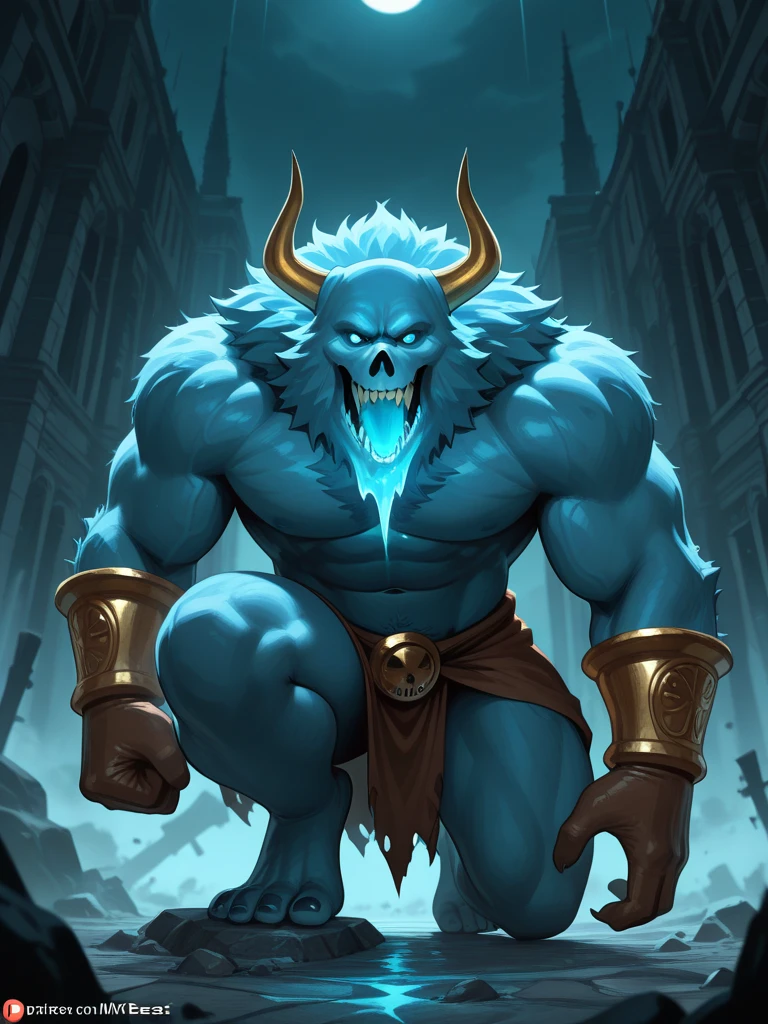 "Design a hybrid: A fish with a powerful bull's head."