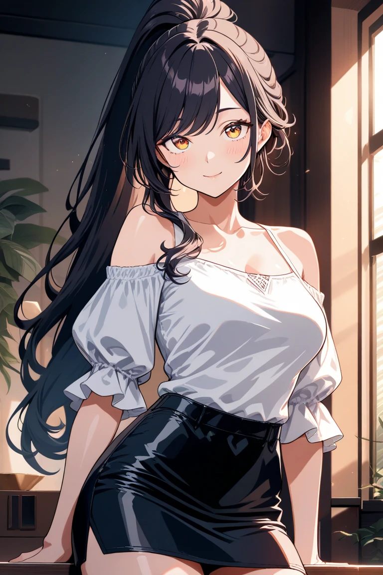 Very detailed、highest quality、Best image quality、masterpiece、8k、Anime Face、A kind smile、Open Mouth、((black middle hair:1.5))、big breast, sexy、 beautiful body 、Cowboy Shot, Sexual Intercourse, ((purple eyes)), hotel bedroom, ((( Jeans))), (((nude)))