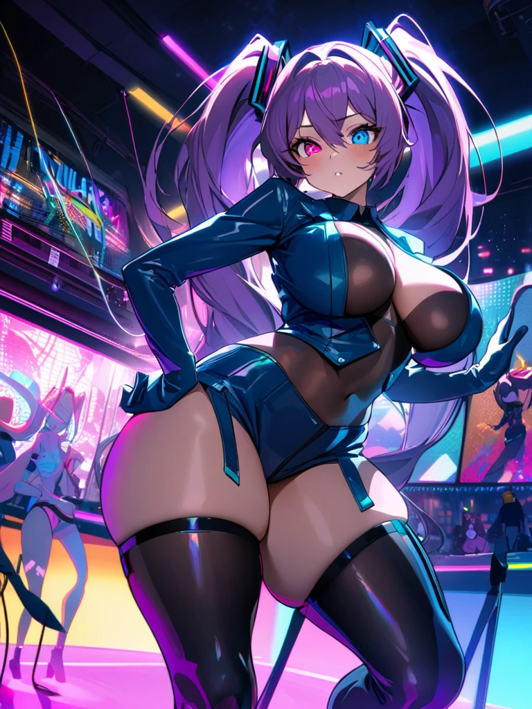 (high resolution, The pixels are perfect, luxurious illustration), (hyper qualit, Masterpiece, Ethereal: 1.4),(Solo:1.4), Stripper，Ribbon rails，in the night club, be on stage，(((view between legs))), ((Carmelto))，a mature female，Black areola，(((hair over breasts))),female public hair， ((No bra))，(((nacked hip)))，wetted skin， Armpit hairy，(((A MILF: 1.4))), (Curvy:1.35),((((Dark skin))))，long whitr hair，Curvy physique, Fitness model, Thick body,((Sexual suggestiveness))，