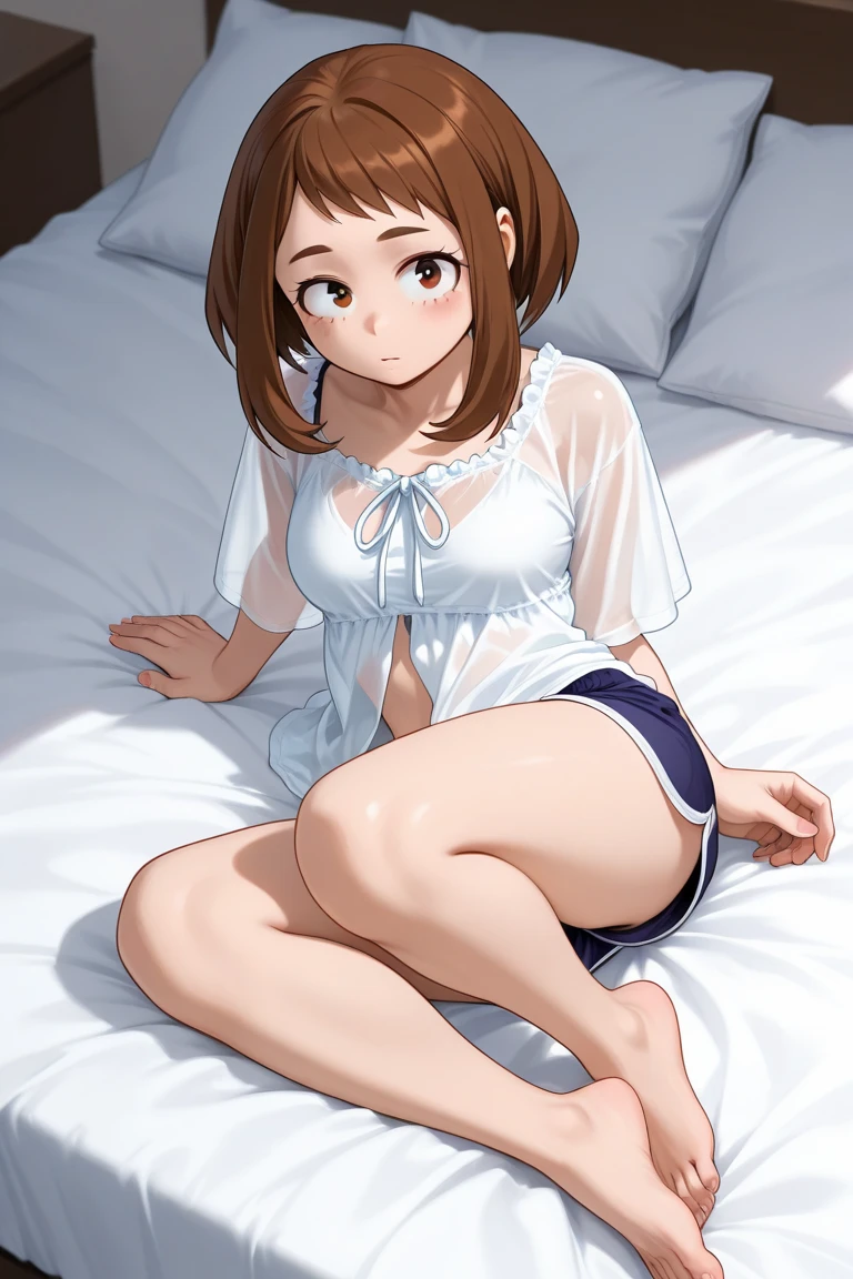 1girl in、As-、Underwear、Cute underwear、Striped、(Portrait from the knee up)、