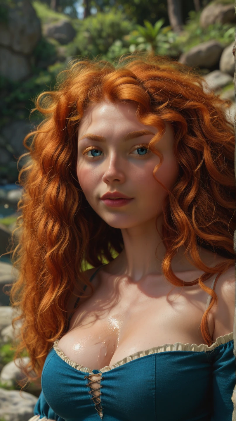 white redhead, woman named Lagertha, ((( very pale skin ))), ((( very light green eyes ))), ((( orange short hair arranged in a bun with bangs ))), lovely and beautiful serious face, freckles, wonderful and perfect realistic naked body, perfect naked small breasts, perfect pointy nipples, realistic naked vagina, realistic labia, perfect bright red lips with bright red lipstick, white background, ((( direct bright lighting in her entire body ))), ((( extremely blushed cheeks ))), ((( bright green iris ))), ((( extreme thin lips ))), (((small lips ))), ((( bright green eyes ))), ((( small iris ))), ((( doll face )))
