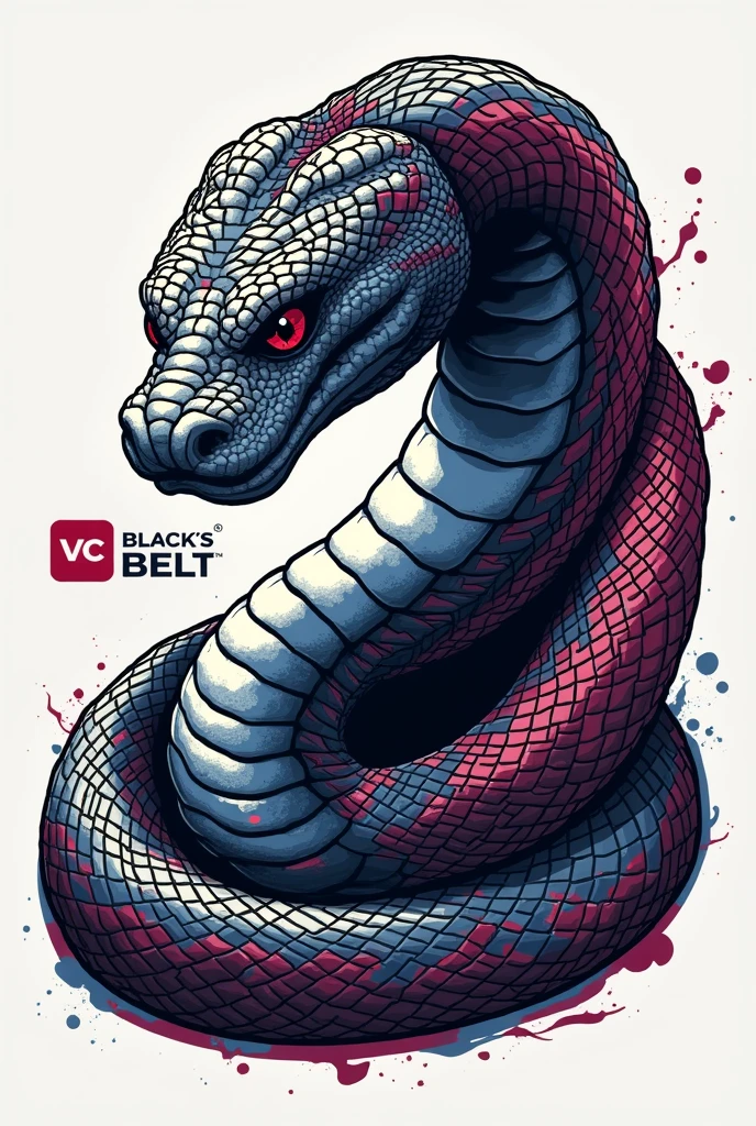 create logo image for the SENAI SC equipment maintenance team with a pink snake