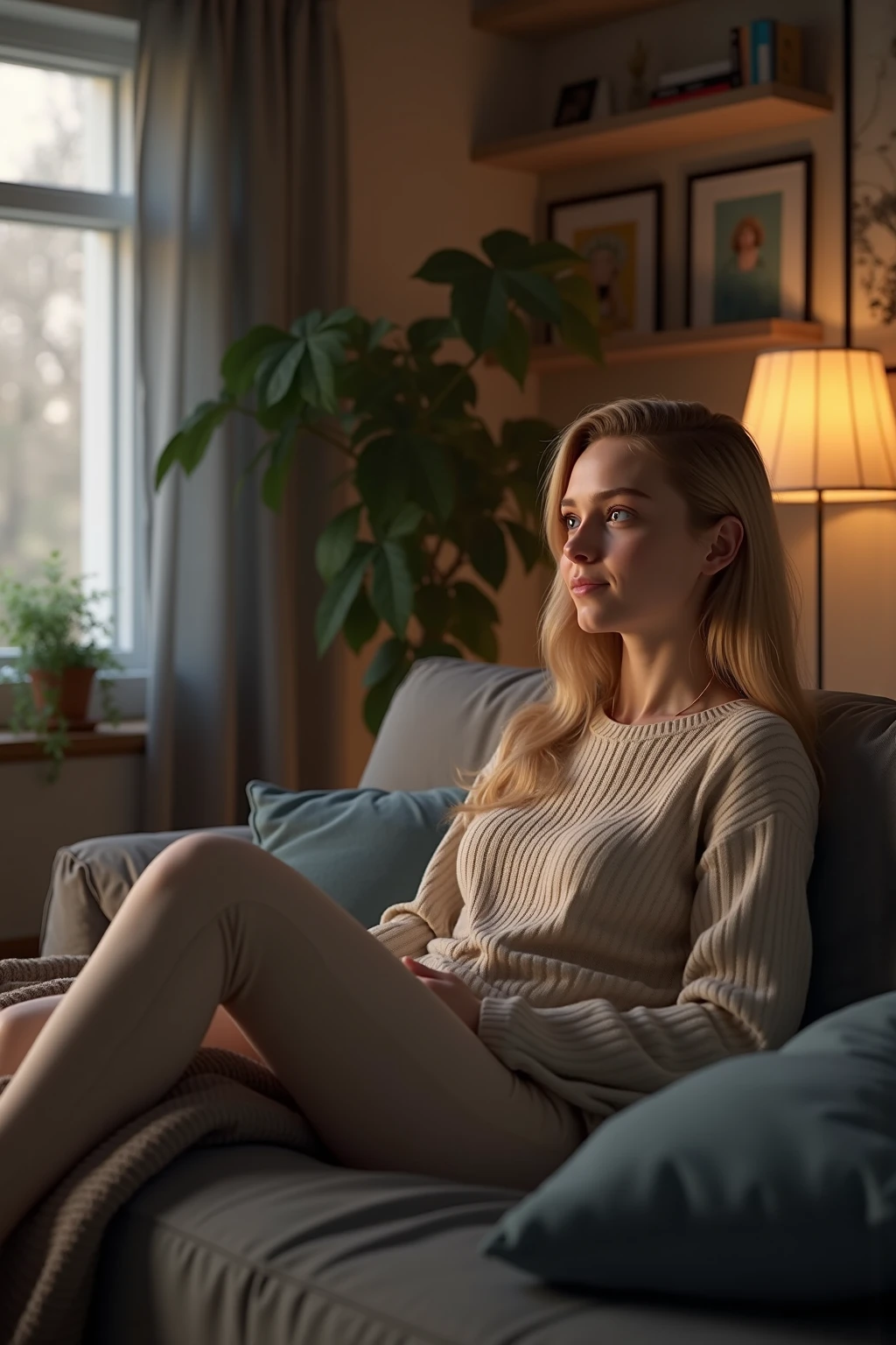 , There was a 38-year-old blonde woman. That beautiful woman was alone at home, alone and bored, I was sitting on the couch watching television.Becca is a zoologist