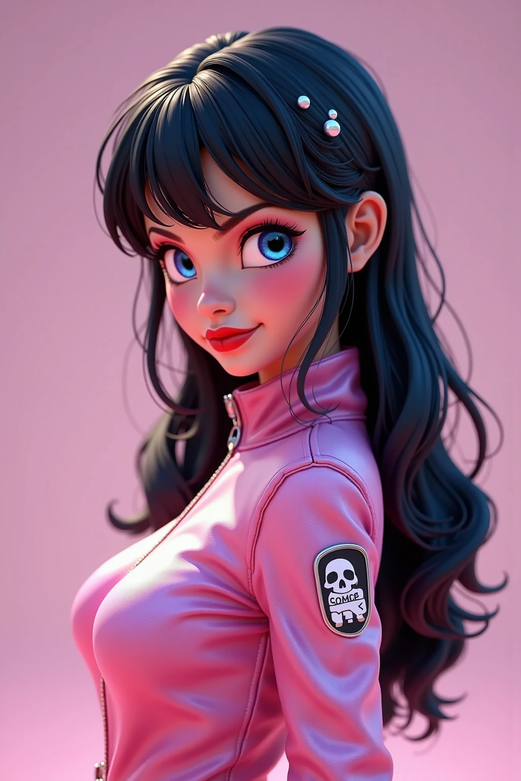 <lora:Doll_LikenessbyEDG_edgVietd:1>, edgvietd_body, edgvietd_face, edgvietd_woman, perfect, posing, perfect hands, short black hair, black jumpsuit, photo, realistic, hypernaturally, expressive eyes, big bust. deep cleavage, long legs art sketch, dimension, art art, bohemian, aesthetic, lineout, high quality, work of art, hyper-detailing., ISO 300, <lora:p3r3zstyle:0.6>