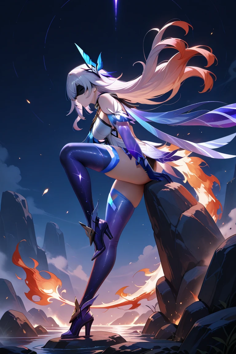 1.5),(1 girl),(dynamic poses),(multicoloRed hair+silver hair:1.3+Red hair:1.2+purple hair+yellow hair:1.3+green hair:1.3),(blue eyes),(neck strap),(floating),(cloud),(Too many water droplets),(twilight),(watercolor),(Wide-angle lens)