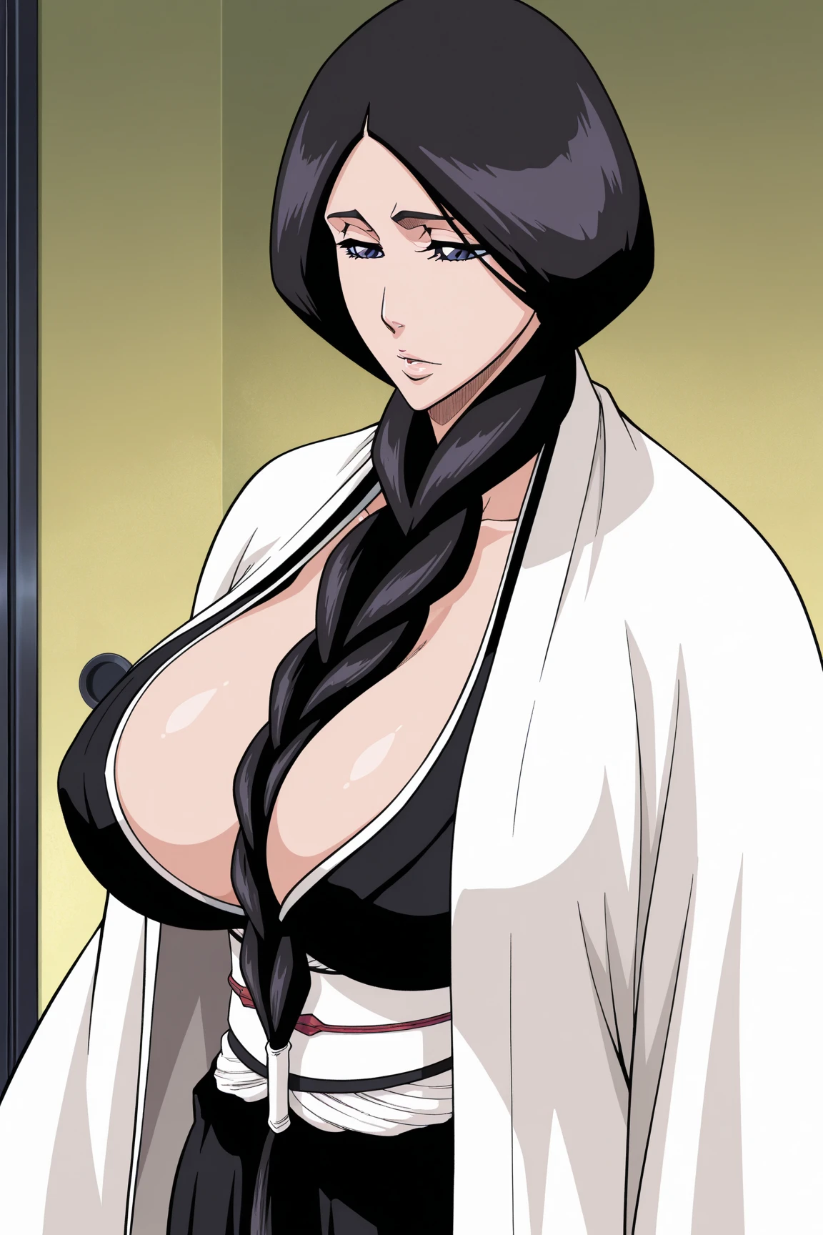 1girl, Dakeda Kaneshiro, tattoo, black hair, masterpiece anime character with long hair and red flowers, inspired by Kusumi Morikage, female anime character, , as a character in tekken, beautiful anime woman, the piercing stare of yuki onna, manhwa, yakuza girl, earrings, jewelry, long hair, blush, lipstick, Hot girl, baddie, staring, glaring, bad attitude, mean girl, dare, angry, hate, crazy, smoking, sensual, attractive, masterpiece, best quality, highly detailed, breasts, nude,
thighs, open robe, nipples, parted lips, ,pose , evil smile, smile, (nsfw) not safe for work, lipstick ,
pussy, hold a handgun, holding pistol, bedroom, standing, navel piercing