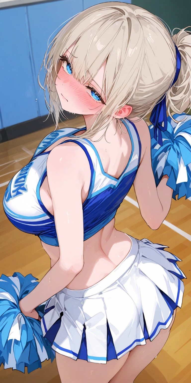 1 woman, masterpiece, best quality, very detailed, nudity, ((wide open pussy)), (((The background is white space))), spread your legs, Sex, (((whole body))), (Huge), (erect nipples),(((slim waist))),, (cheerleader)