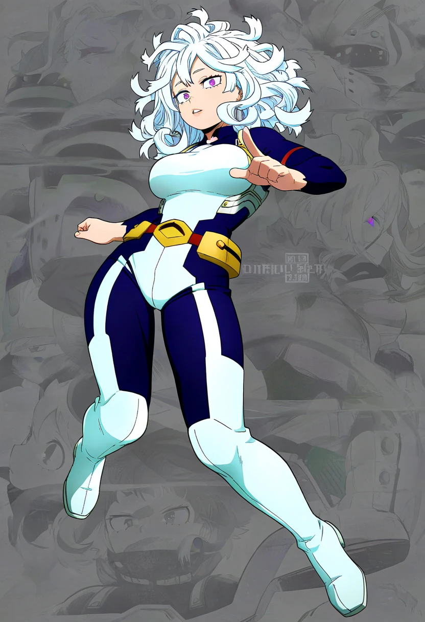 Masterpiece, Best Quality, Highly detailed, illustration, absurdres, street fighter, doll suit, shadaloo doll, agent aika, nazi saluting, military, military saluting, salute, 3girls, Team Squad, expressionless, blank eyes, looking at viewer, red gloves, emotionless, black latex, corrution, zofa suit, zofa soldier, mind control, female combatant, full body, hypnotized, standing, standing at attention, unhappy trance, full body suit, leotard, perfect female body, green delmo uniform, extremely glossy latex, Delmo Uniform, belt, hypnosis, hypnoLora, empty eyes, Mind control device, thighhighs, kneeling, poses, submissive_pose, tight navy blue thong leotard, full legs, tights, LISANNA STRAUSS, SHORT HAIR, BLUE EYES, HAIR BETWEEN EYES, WHITE HAIR