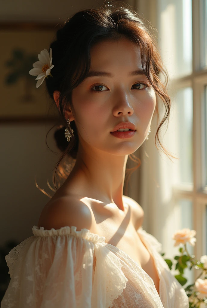 Photos of beautiful women's daily lives