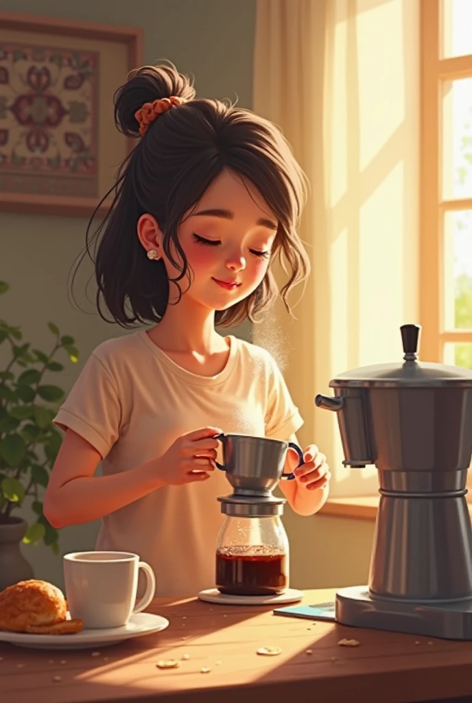 Making coffee every morning is an easy start to the day