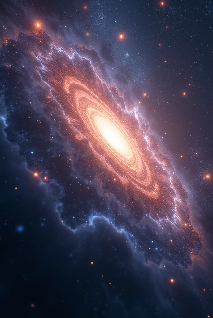 The galaxy is brilliant