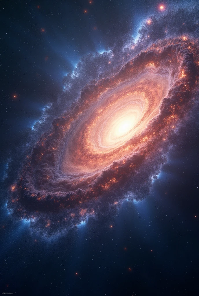The galaxy is brilliant