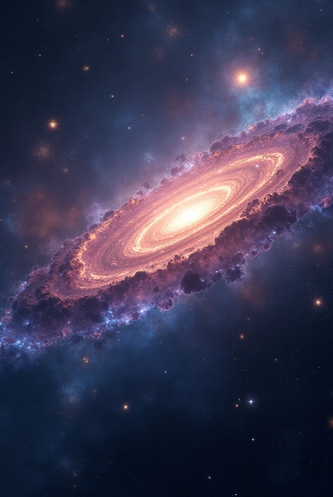 The galaxy is brilliant