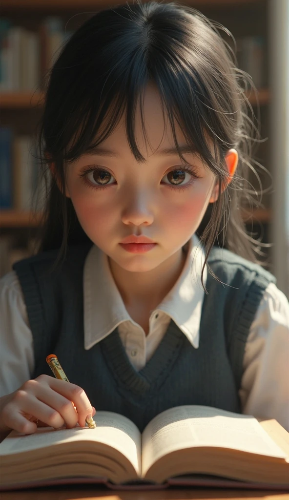 Developing cultural and intellectual skills, education according to the curricula prescribed for students ,  receiving information in the classroom, a close-up picture of a  student wearing a uniform  sitting on a school desk, performing school assignments