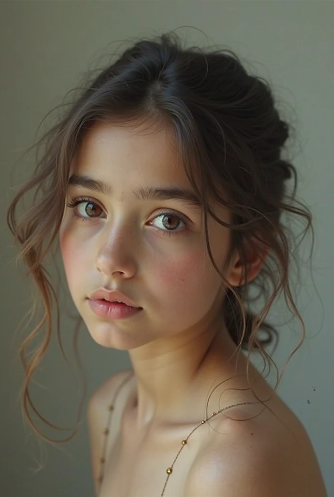 a 6 year old girl, small and upturned nose, wavy medium-length hair tied up in a high ponytail, tanned and bronzed skin, black shorts, pink t-shirt, beautiful detailed eyes, beautiful detailed lips, extremely detailed eyes and face, long eyelashes, photorealistic, realistic portrait, high quality, vibrant colors, natural lighting, warm color tone, intricate details, soft focus, detailed skin texture, cute and adorable expression, cinematic composition, realistic proportions