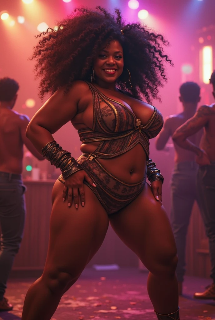 1970s party, beautiful multi-racial women with huge buttocks, dancing, afro, 1970s attire, disco floor, 35mm, depth of field, cinematic lighting, reflection light, backlighting, masterpiece, anatomically correct, textured skin