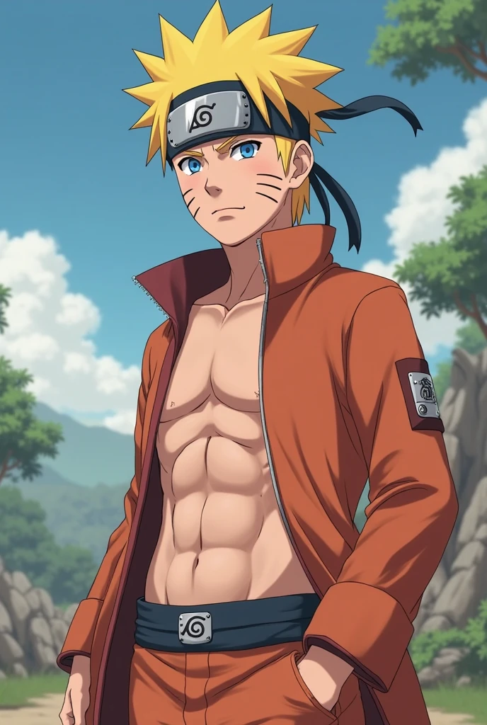 One of Naruto showing his penis
