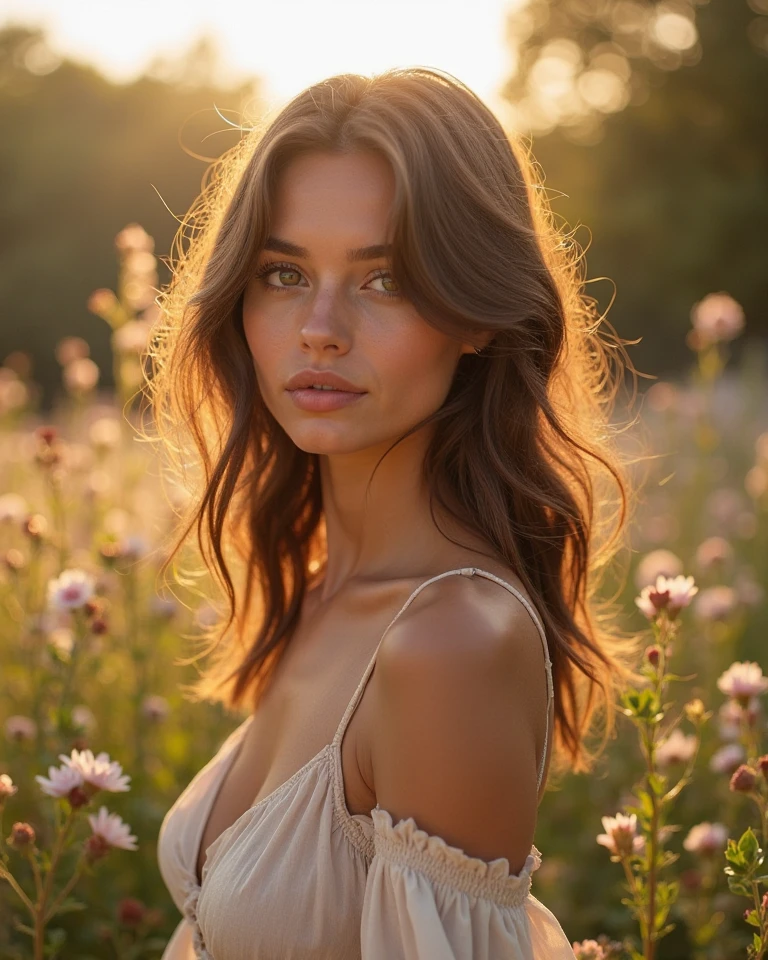 A girl posing naked