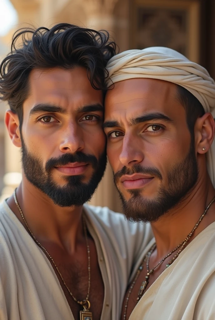 <lora:Arab Style:0.4>,2boys, muscled, arab, realistic