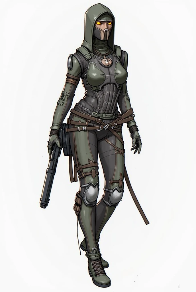 <lora:Shink4wa:1.1>,Shink4wa,soldier woman,holding a gun,concept art,masterpiece,best quality,
