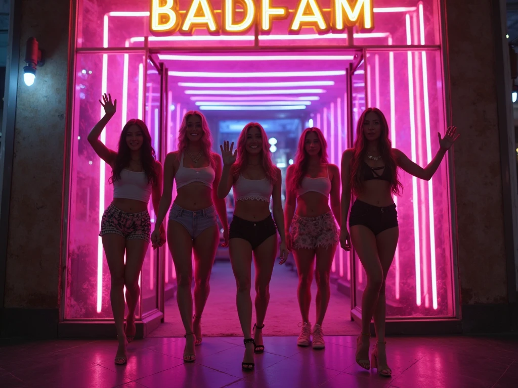 generate a pastel women dressed in the nude posing for a picture, nicki minaj, doja cat, nicki minaj curvy, posing for playboy photoshoot, aurora aksnes and zoë kravitz, electronic bikini, photo of real life generated. smiling with her pouting her lips out of her mouth while twerking on the other in the foreground. Properly align their body parts naturally. creative style. make it look believable but creative. Make the two appear like a fortnite game characters. Facing backwards looking towards the camera. smiling with their tongues sticking out of her mouth while twerking on the other in the foreground.