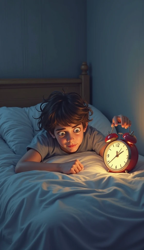 Boy shoking in the room