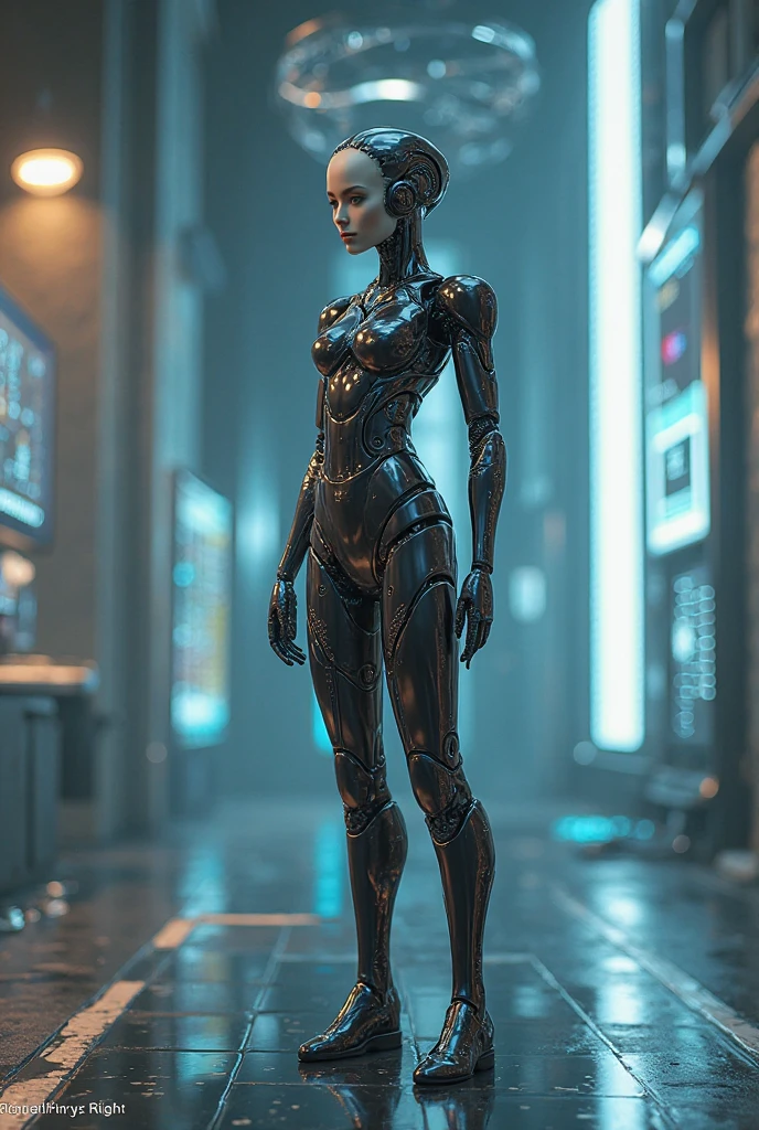 score_9, score_8_up, score_7_up, score_6_up, 1girl, full body, robot, posing in (translucent:1.3) armor, seductive pose, hand at chin, cyborg, giant alien, cinematic, epic photoshot, bokeh<lora:prbt1:1.3>