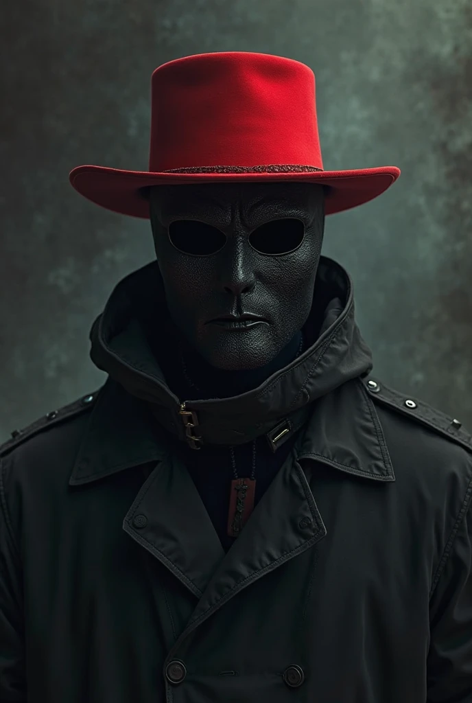 This is a guy who can't even see his face, just a black shadow, with a pair of giant red eyes, surrounded by something that looks like tentacles. Mysterious and great.