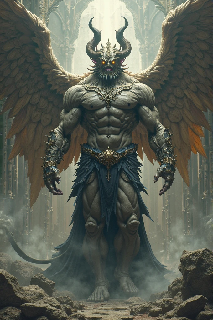 metatron, berserk, anatomically correct, super detailed, highly detailed, 4k, hyperrealistic, extremely realistic, intricate details, dramatic lighting, moody atmosphere, dark fantasy, cinematic, masterpiece, dramatic pose, muscular anatomy, veins visible, sinews, tendons, viscera, guts, organs, raw power, intense emotion, photorealistic