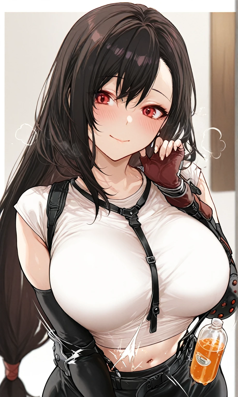 score_9、score_8_up、score_7_up,One girl、(((Tifa Lockhart)))、Erotic、Dark fantasy、Realistic style、Beautiful Face、Beautiful fine hair, 繊細でBeautiful Face立ち、Perfect female body、Small waist、Kneel、Big Tits 1.1、Beautiful breasts、lips、Long Hair、eyeliner、Eye lashes、Detailed eyes、Mature Woman、sexy、Cool face、Staring at the audience、(Painful expression、Cum in mouth,steam:1.1)、blush、(Detailed Hair、bangs、Dark Brown Hair、Fluttering Hair)、Stone Wall、Dark dungeon background、Brown eyes、FF7、Silver Earrings、(Black slave collar with chain、Leather Harness Bondage Restraints、Tightly squeezed breasts、shibari、suspenders、Put your arms behind your back)、No correction、Sweaty、Wet、開いたlips、Upper Body、naked、(Plump nipples)、High resolution、high quality、最high quality、masterpiece、HDR、Highest production values、masterpiece、((blowjob、deep throat、Huge penis in mouth、(Woman swallows man's penis、Penis in her mouth、His hands are holding her head)、One man、A thick but not long penis、Vein Penis:1.1))、Cum on tits、Semen dripping from the penis、