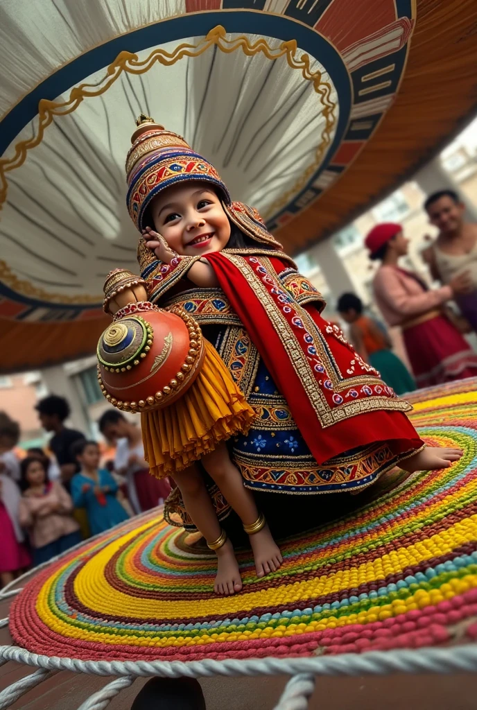 Children's costume with Brazil theme